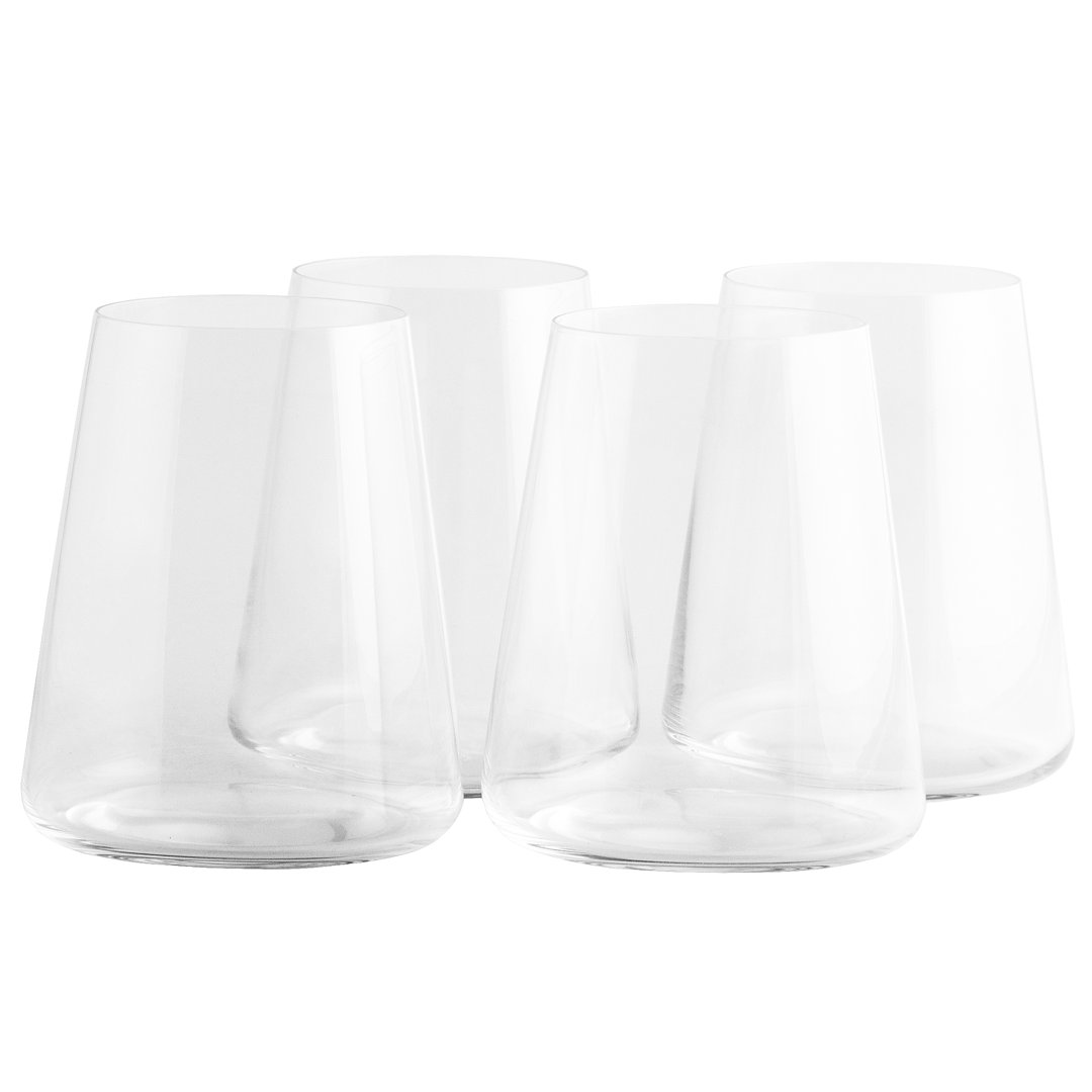 Power 18 oz. Crystal Stemless Wine Glass (Set of 4) Stölzle Lausitz