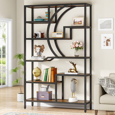 Alviina 69.3cm H x 39.4cm W Geometric Bookcase