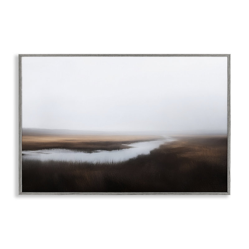 Giclée encadrée Still Lake Illusion, design par Novae, Estampe numérique Farmhouse, H 16 po x l 24 po