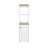 Linen Cabinet Jannes, Two Open Shelves, Single Door, Light Oak / White Finish-1184956310
