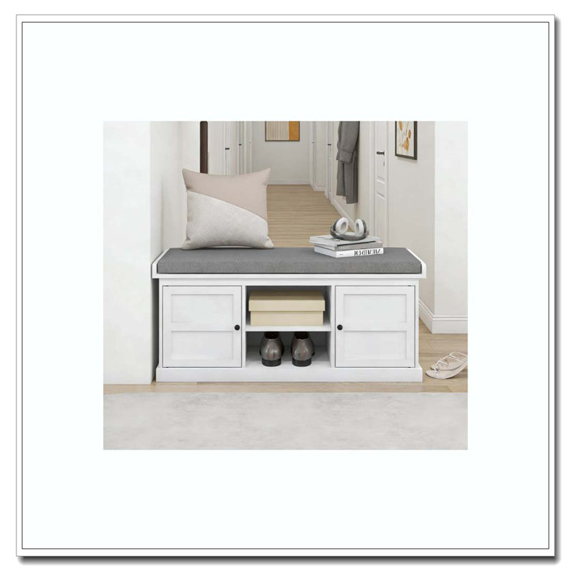 Banc d'entrée, banc de rangement pour chaussures