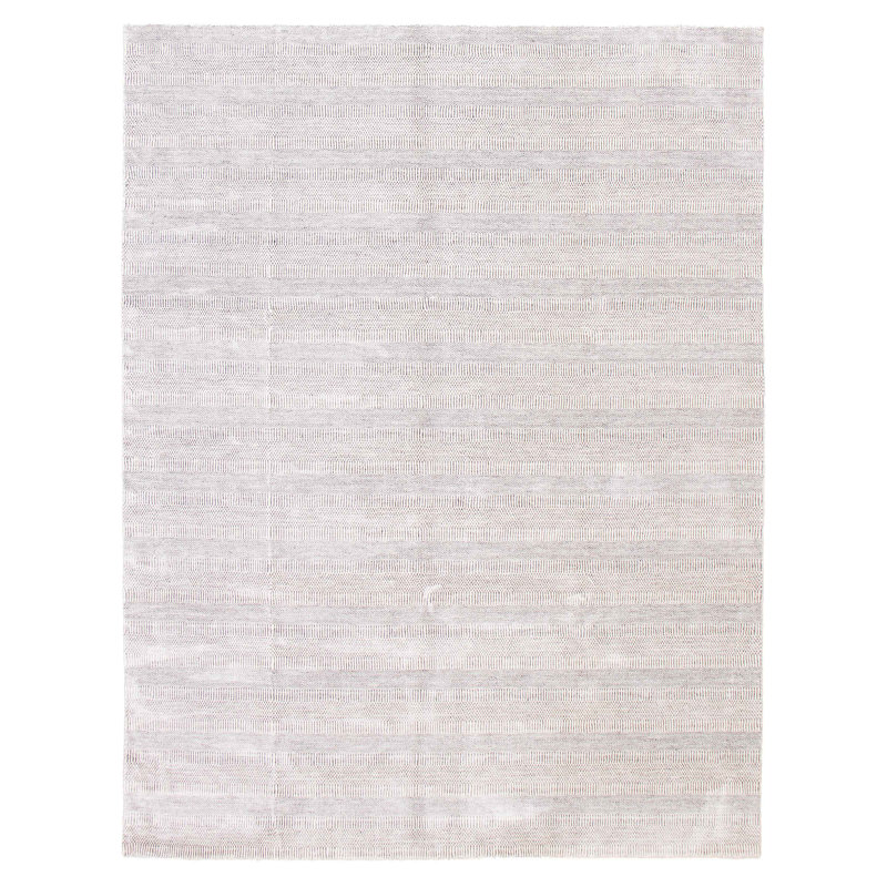 Tapis unique en laine gris nouvel âge 9 pi 1 po x 12 pi 1 po Wilmina