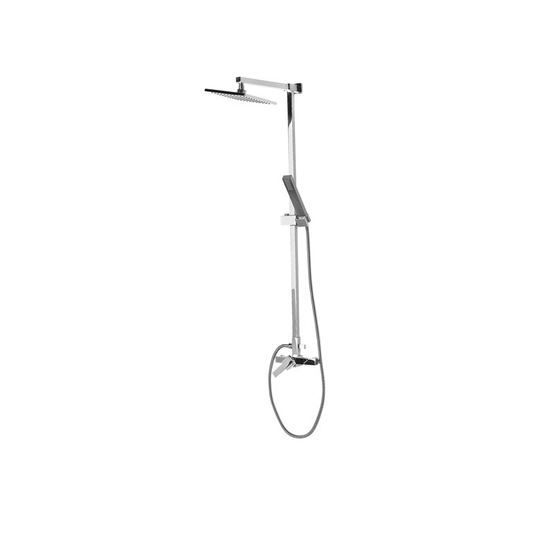 Keeble hermostatic Shower with Dual Shower Head, Silver