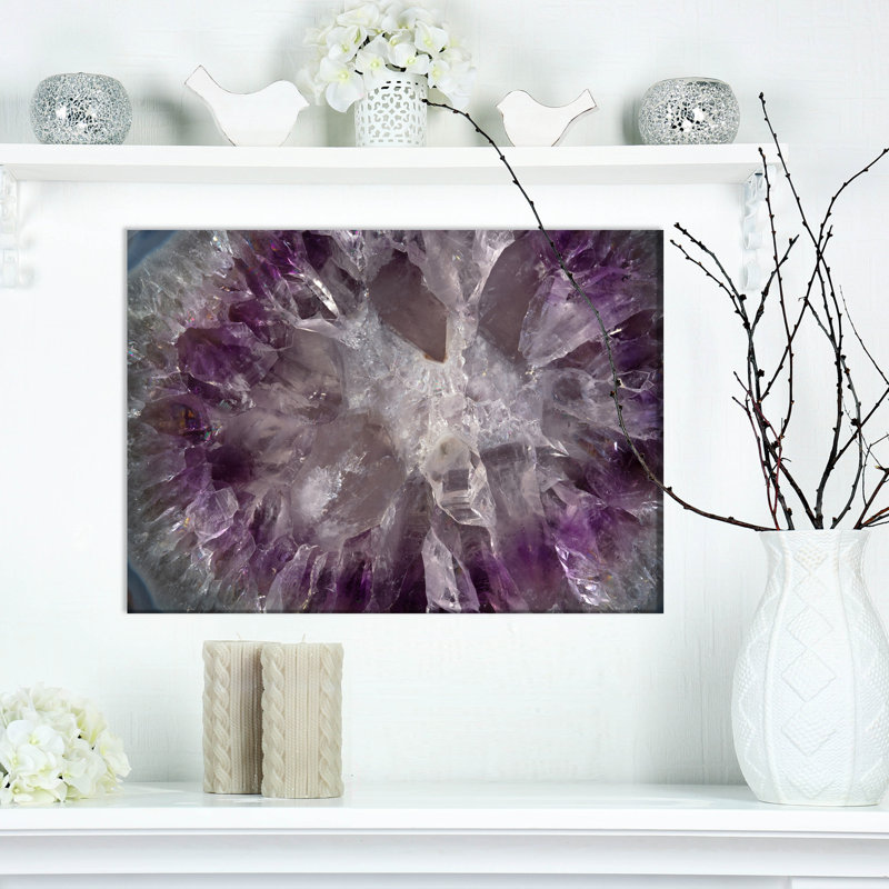 « crystal texture », reproduction d’impression sur toile tendue, H 20 po x l 20 po x P 1 po