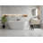 59"/67" Acrylic Freestanding Bathtub, Oval Deep Soaking Tub with Chrome Drain, cUPC Certified