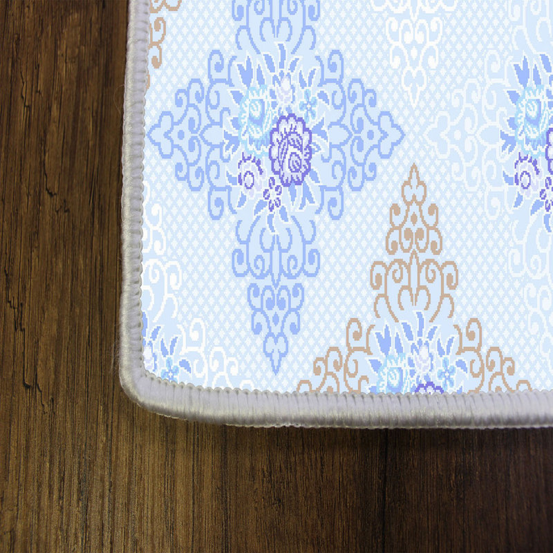 Stylish Hall Carpet 2.6 x 4.9 Feet, 1% Polyester with 8 mm Pile Height | Antibacterial, Non-Slip PVC Felt Dot Underside | Machine Washable, 3D Digital Printing | Perfect for Home Entryways & Living Spaces