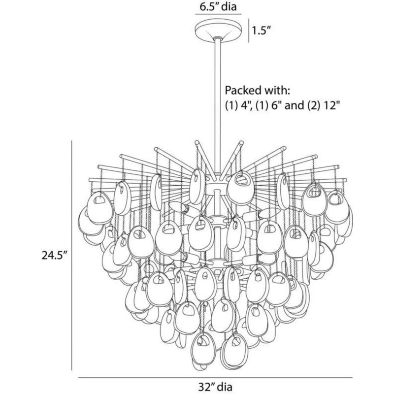 Jacqueline 8 - Light Chandelier