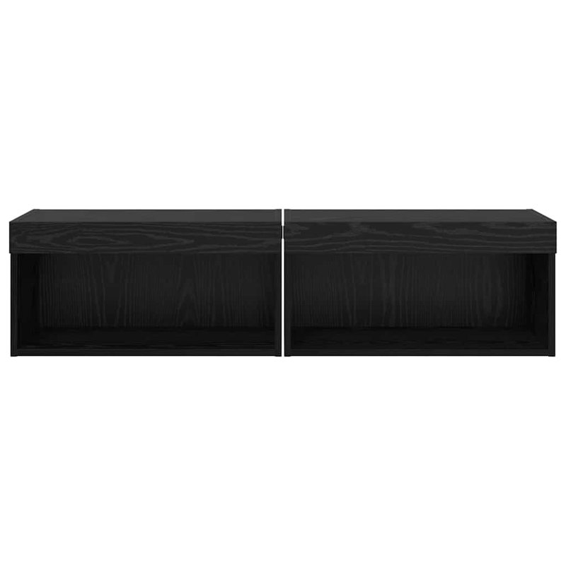 Unfinished TV Stand for TVs up to 28", Black Oak