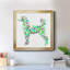 Tapisserie caniche - peinture sur toile encadrée-1168380256-1168380265