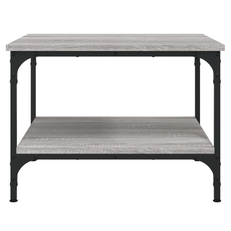 Rorer Four Leg Coffee Table with Storage, 40cm H x 55cm W x 55cm D, Grey