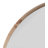 Burled Round Mirror