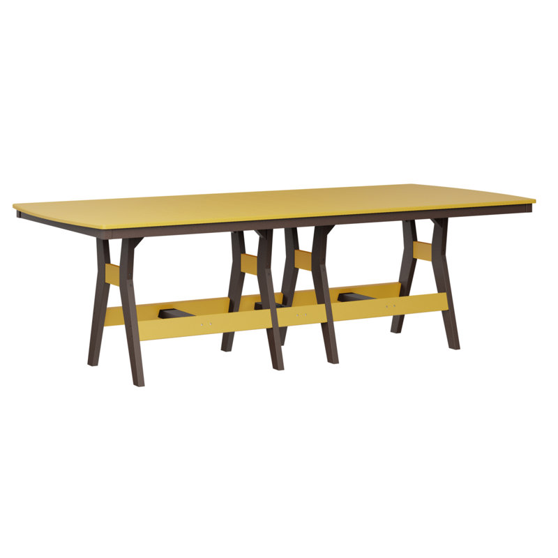 Harbor Outdoor Bar Table, White, Chocolate Brown