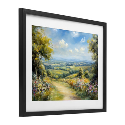 «Wandering Path Overview», impression encadrée sous verre, design par Petal Prints Design