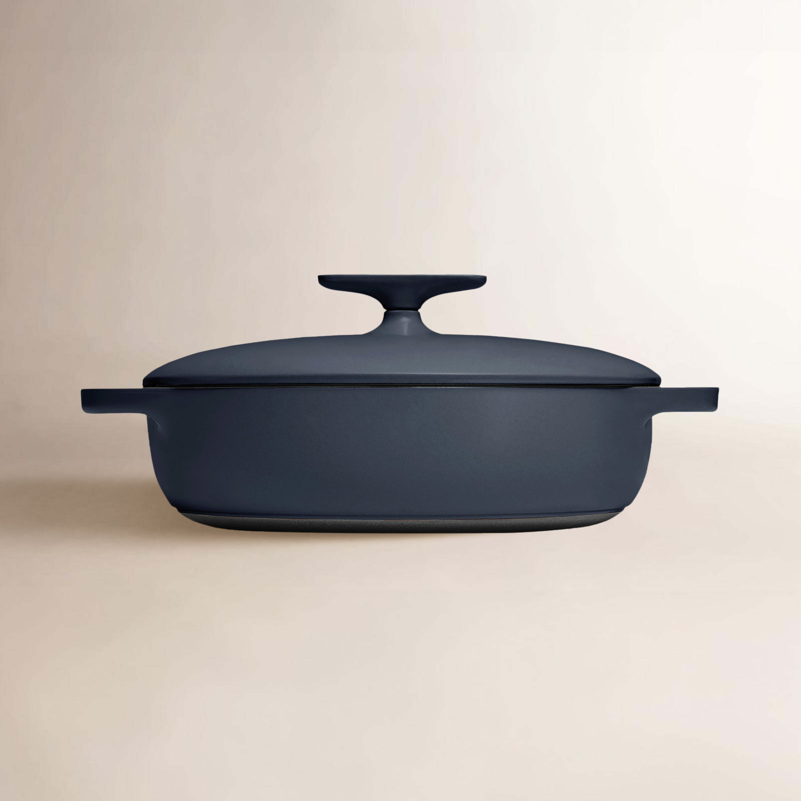 Enameled Cast Iron Braiser, Dark Navy