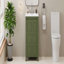 Meuble-lavabo de style rétro 24 po avec lavabo en céramique, portes à fermeture douce et tablette ajustable pour petits espaces