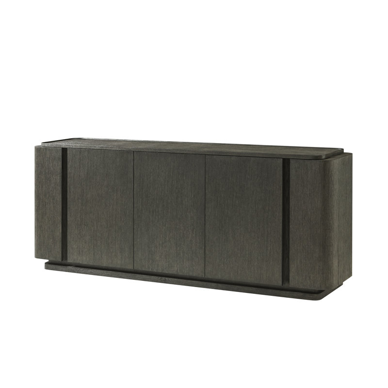 Repose 78.75'' W Solid Wood Sideboard, Charcoal Oak