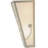 Revival Deco Nickel Flush Mounted Sconce