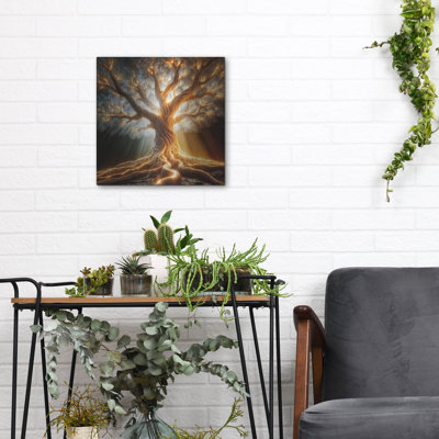 'Tree Glow 1' by Rey Klimt Metal Wall Art