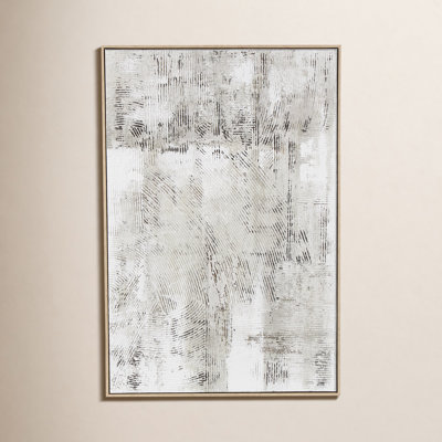 Textured Abstract Gray Wood Wall Art