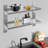 Lauda 2 Piece Metal Tiered Shelf with Live Edge
