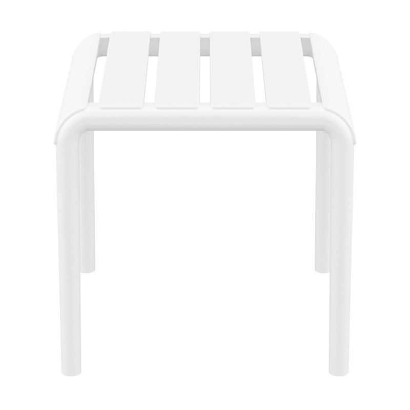 Ruta Paris 16" Outdoor Side Table, White