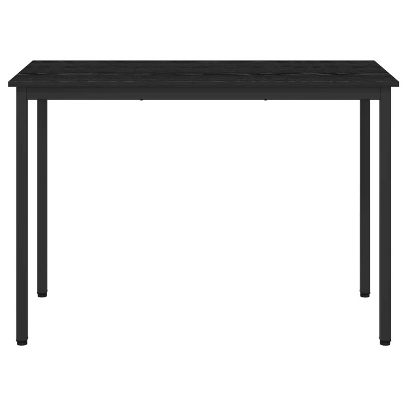 Metal Base Dining Table, Black, 75cmH x 110cmL x 55cmW