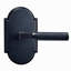 Bravura 846-G2 Knurled Privacy Lever on  Arched Rose in Oil Rubbed Bronze