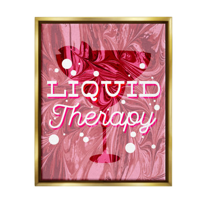 «Liquide Therapie« Bold Pink Cocktail »par Lil 'Rue, impression
