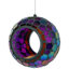 Mangeoire suspendue en verre mosaïque Huebner, capacité de 1 tasse - mauve iridescent-2061183947