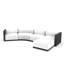 Gatsby Modular Sofa & Puff - 5-Seater - Basic  - White - Nautical Taupe-1824837717-1824837714