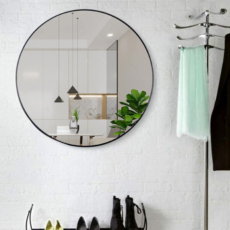 Miroir Balaji, 60 po x 60 po, Noir