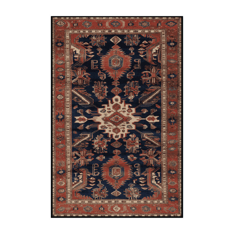 Machine Washable Persian Brown Area Rug, Rectangle 2' x 3'