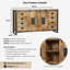 Everard 160cm Solid Wood Sideboard