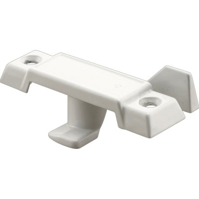 Sash Lock, Deep Offset Latch, 9/32 in. Projection, Fits Single and Double Hung Metal Windows, Diecast, White-Painted (Single Pack)