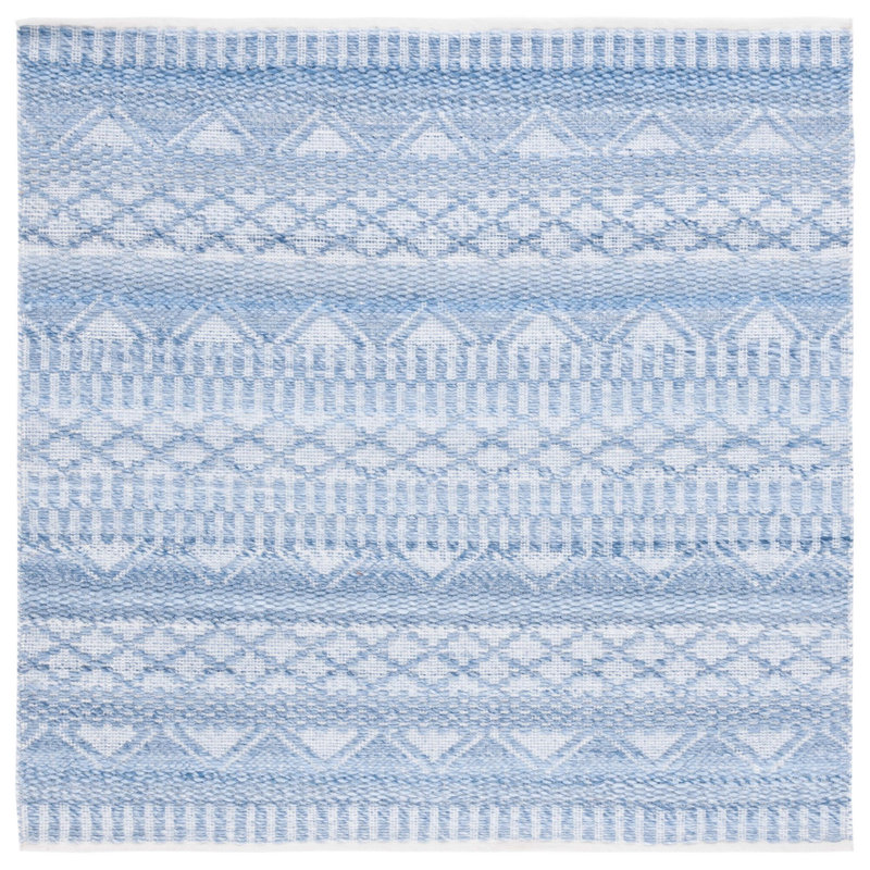 Alicia-Marie Hand Woven Performance Southwestern Rug, Square 6'
