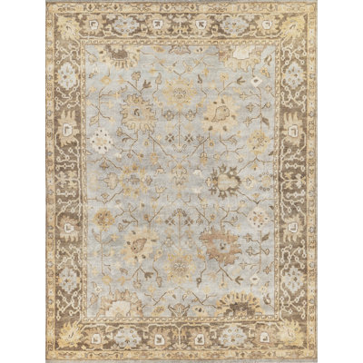 Antique Weave Oushak Wool Oriental Area Rug