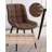 Seferina Leather Dining Chairs Set of 2 – Modern Upholstered Kitchen Side Chairs with Sturdy Metal Legs, Mid-Century Design for Dining Room, Restaurant & Office-1977144559