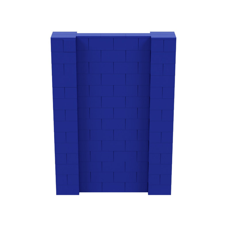 Ensemble mural de blocs géants 7 'T, H 84 po x L 60 po, Bleu