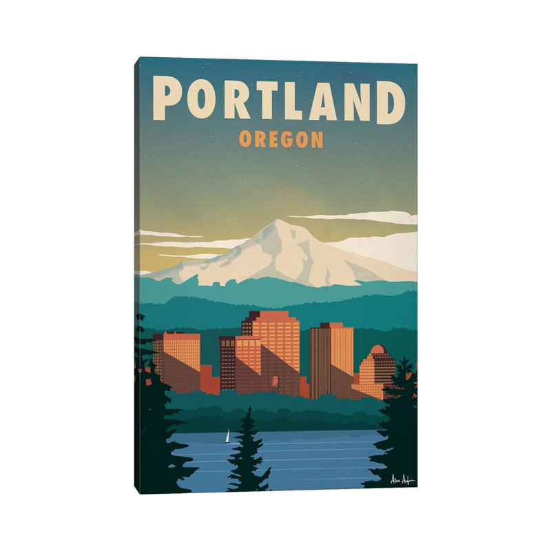 Portland - impression sur toile tendue, H 40 po x l 26 po x P 1,5 po
