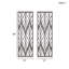 2 panneaux d'art mural en bois taillé gris - l 12 po x H 36 po au fini complexe récupéré 4 crochets pour la création de décor de chambre à coucher