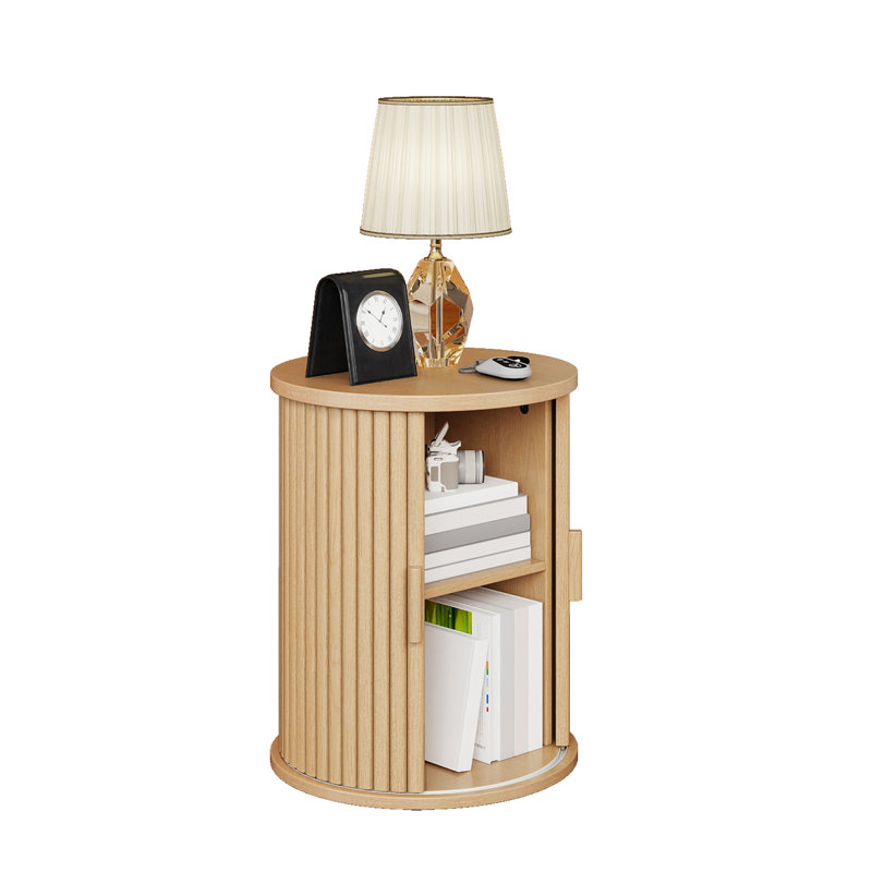 Tray Top Block End Table, Oak