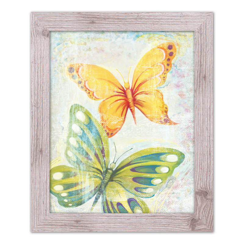 «Paint Butterflies», reproduction encadrée, H 20 po x l 16 po x P 0,75 po