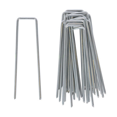 Harbour Housewares 60x Weed Membrane Pegs - 6"/150mm - 4mm