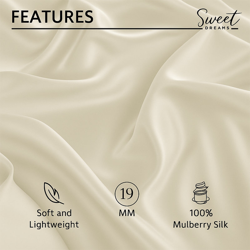 Sweet Dreams Machine Woven Oxford Pillowcase, Ivory