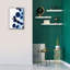  «Blue Drops 2» par Annie Warren, art mural sur toile, 18 po x 26 po