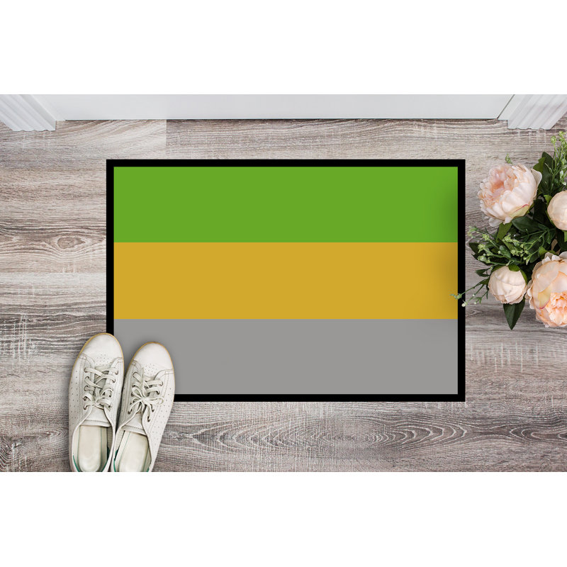 Tapis de porte USA Gay Pride, l 18 po x L 27 po, Fierté lithromantique