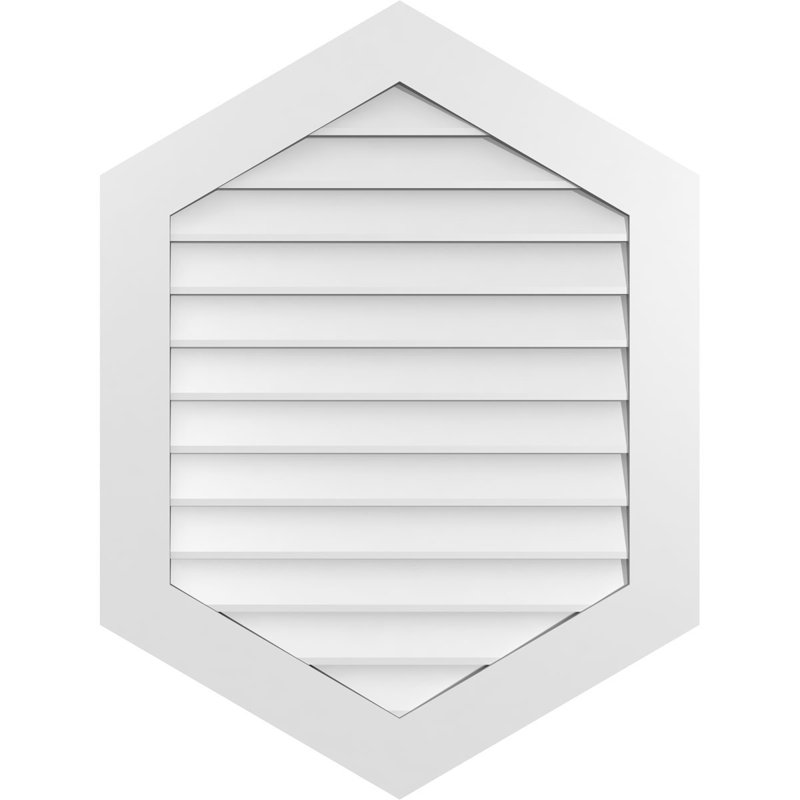 Ventilé vertical à pignon vertical 7/12 po, H 1 po x l 30 po x L 40 po