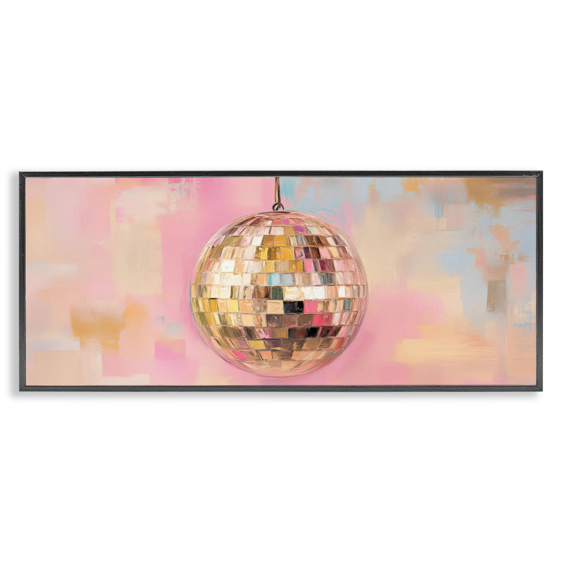 Giclée encadrée dorée, design par Nini Art, H 10 po x l 24 po, Giclée encadrée noir minuit