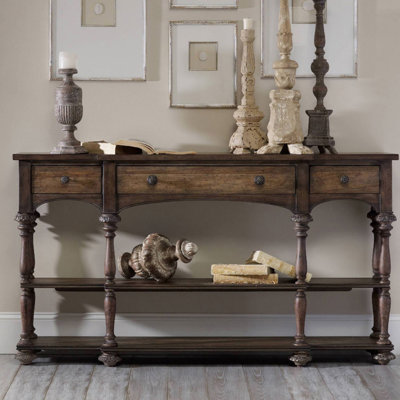Console en bois massif de style américain