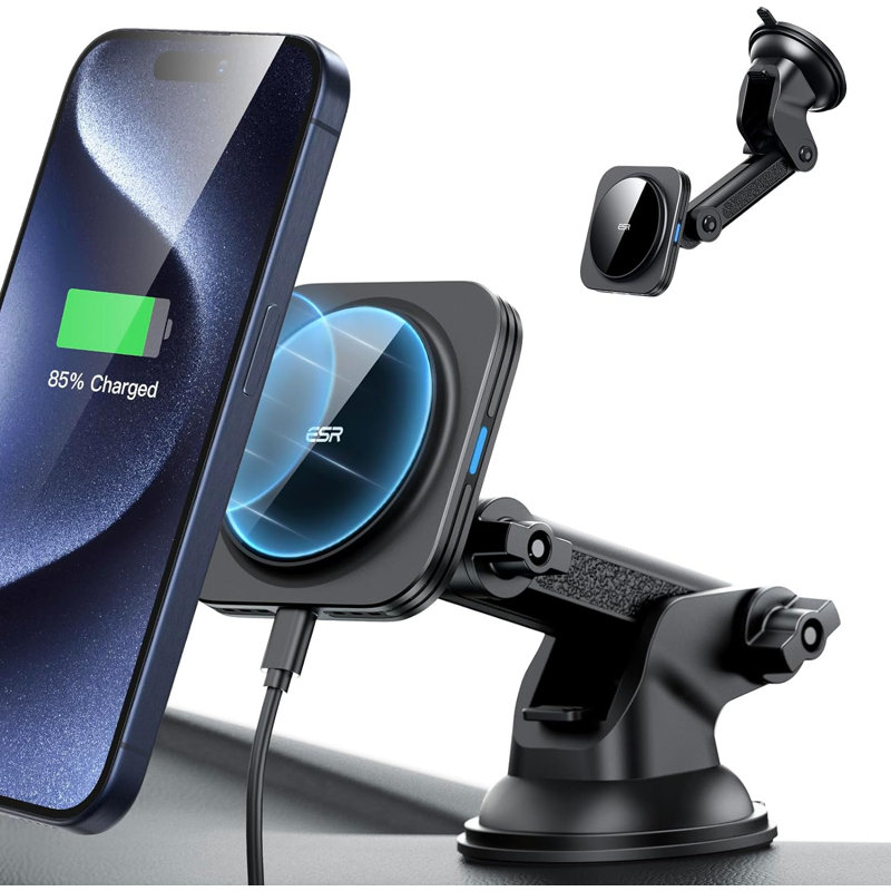 ESR HaloLock Magnetic Car Wireless Charger Black